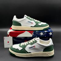 Autry sneakers medalist low bianche e verdi. 44