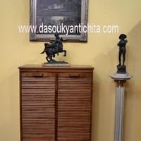 Schedario  a doppia serranda con 20 cassetti