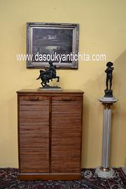 Schedario  a doppia serranda con 20 cassetti