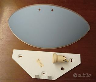 Lampada applique da parete azzurra 42 x 20 cm