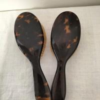 coppia spazzole antiche da toaletta 