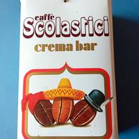 Scatola in latta Caffè Scolastici anni '80 vintage