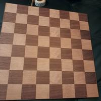 scacchiera  vintage in legno 