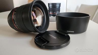 Obiettivo Samyang 85 mm AS IF f/1.4 per Canon