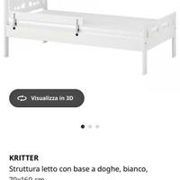 2 letti singoli bambini ikea kritten