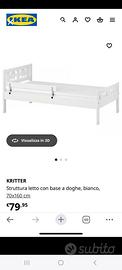 2 letti singoli bambini ikea kritten