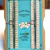 Segna punti e mazzo carte anni 30