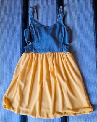 Vestito jeans - giallo