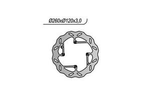 Disco freno a margherita anteriore husqvarna