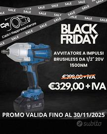 Avvitatore ad impulsi brushless da 1/2” 20V 1500NM