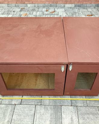 box doppio per trasporto cani in auto