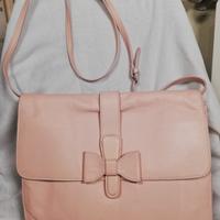 Borsa in pelle colore rosa cipria