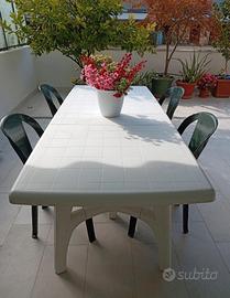 tavolo da terrazzo o giar