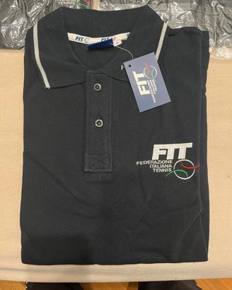 Polo Federazione Italiana Tennis FIT uomo XL nuova