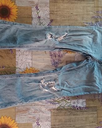 Jeans Zara Strappati Taglia 13-14 Anni – Donna/Tee