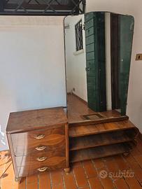 Cassettiera e specchio anni '50