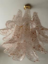 Lampadario vintage in vetro di Murano