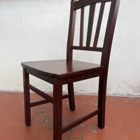 Set 4 sedie legno stile rustico