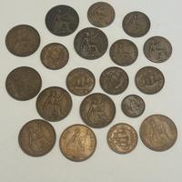 Collezione 19 monete Regno Unito Penny Farthing