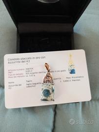 Ciondolo con azzurrite del K2