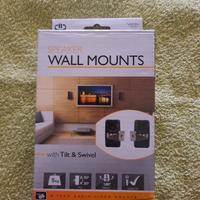 Coppia supporti muro x altoparlanti