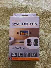 Coppia supporti muro x altoparlanti