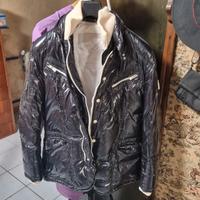 piumino nero lucido Montecore