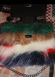 Borsa a Bauletto,Pelosa,pelliccia ecolo