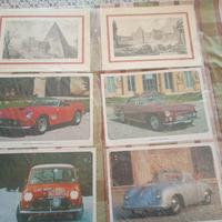 stampe con auto d'epoca e Roma antica 