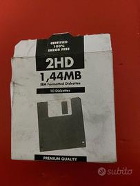 Pacco nuovo 10 floppy disk ibm,3,5 pollici