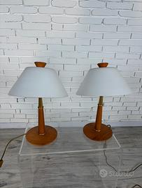 Coppia lampade da tavolo orientabili anni 70/80