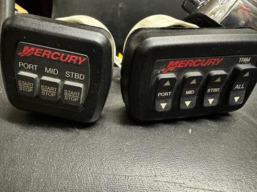 Pulsantiera trim+start stop tripla Mercury Verado