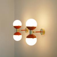 Coppia Applique DOPPIA SFERA - Stilnovo Style RED