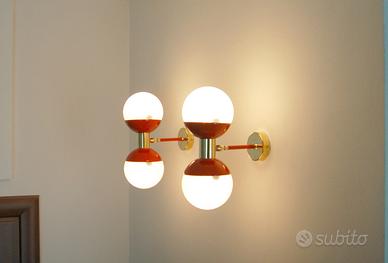 Coppia Applique DOPPIA SFERA - Stilnovo Style RED