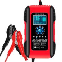 YIFASITE 10A Caricabatteria Auto 12V/24V LCD