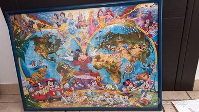 Puzzle Ravensburger 15785 topolino mappa del mondo