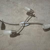 Lampadario 4 faretti orientabili