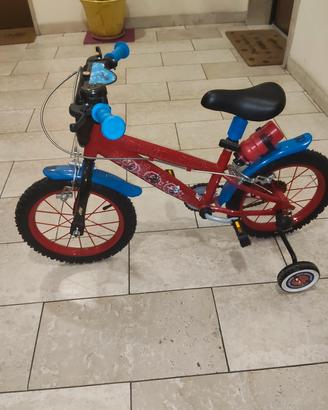 bicicletta spiderman  bimbo