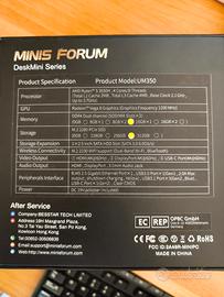 MINIPC MINISFORUM DESKMINI UM350 RYZEN