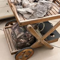 Carrello portavivande teak