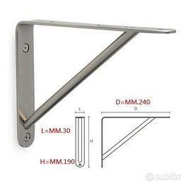 coppia reggimensola Mital RM20 24x19cm cromo