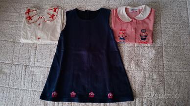 Lotto abbigliamento vintage per bambina di 5 anni