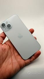 IPhone 15 Blue 128gb + 3 custodie e 2 vetri