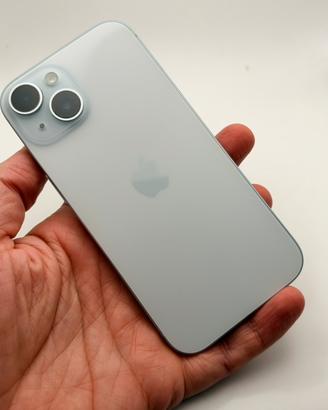 IPhone 15 Blue 128gb + 3 custodie e 2 vetri
