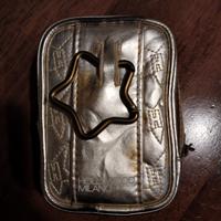 Astuccio trapuntato color platino