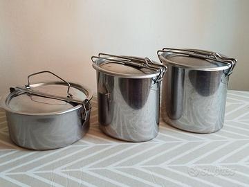 3 gavette inox vintage