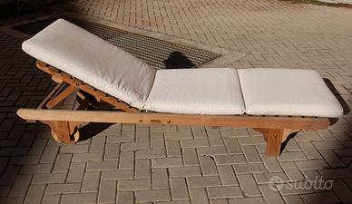 Lettini in teak UNOPIU' - Mod. Chelsea HENLETT