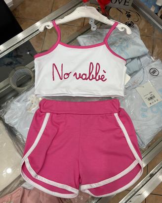 Completo bimba, quattro anni estivo in cotone