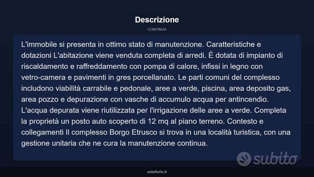 Appartamento – Scarlino, Imposto - Altro