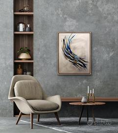 Quadro astratto contemporaneo firmato a mano